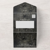 Invitation Tout En Un Mariage gothique squelette (Dehors)