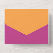 Invitation Tout En Un Mariage gras et brillant arc-en-ciel Floral Budget (Verso)