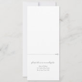 Invitation Tout En Un Mariage Gris Et Blanc (Dos)