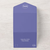 Invitation Tout En Un Mariage minimaliste lilas, violet) (Dehors)