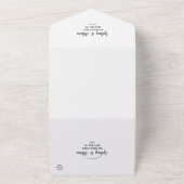 Invitation Tout En Un Mariage minimaliste simple (Dehors)