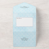 Invitation Tout En Un Mariage nautique Blue and Yellow Sea Life (Dehors)