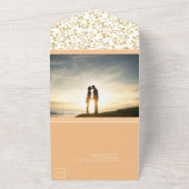 Invitation Tout En Un Mariage nocturne hivernale Peach (Dehors)