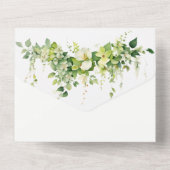 Invitation Tout En Un Mariage occidental rustique (Verso)