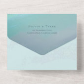 Invitation Tout En Un Mariage Ocean Beach (Verso)