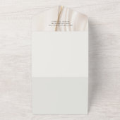 Invitation Tout En Un Mariage Or Abstrait moderne (Dehors)