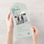 Invitation Tout En Un Mariage photo Belmont (Déchirure)