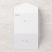 Invitation Tout En Un Mariage photo chic (Dehors)