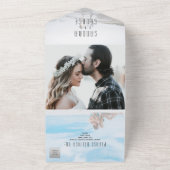 Invitation Tout En Un Mariage photo moderne (Dehors)