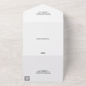 Invitation Tout En Un Mariage photo Monogramme (Dehors)