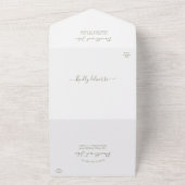 Invitation Tout En Un Mariage photo Plage Paradise RSVP (Dehors)