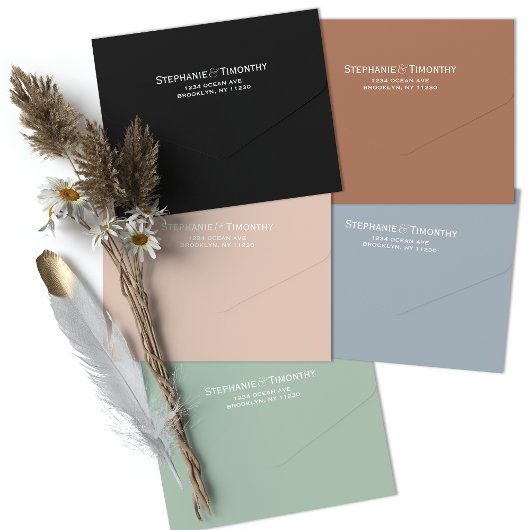 Invitation Tout En Un Mariage photo Sage Green QR Code