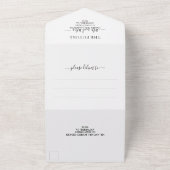 Invitation Tout En Un Mariage photo simple et élégant (Dehors)