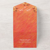 Invitation Tout En Un Mariage-Photo Vibes d'automne-Style d'automne- (Dehors)