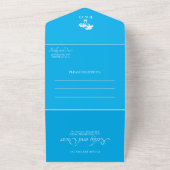 Invitation Tout En Un Mariage Plage Turquoise Tout En Un (Dehors)