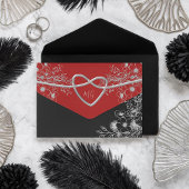 Invitation Tout En Un Mariage romantique gothique