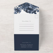 Invitation Tout En Un Mariage Rose classique (Dehors)