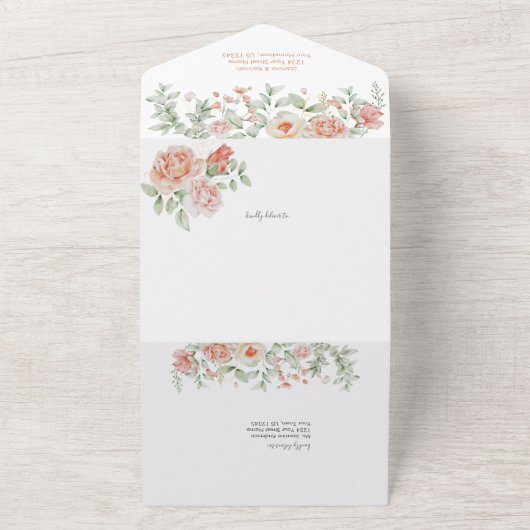 Invitation Tout En Un Mariage Rose Gold Arch Frame (Dehors)