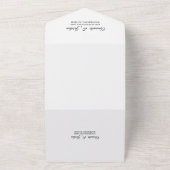 Invitation Tout En Un Mariage rose Sunrise Mountain (Dehors)