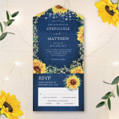 Invitation Tout En Un Mariage rustique