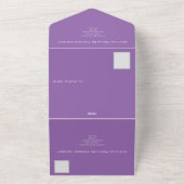 Invitation Tout En Un mariage rustique avec lavande (Dehors)