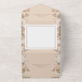 Invitation Tout En Un Mariage Rustique Boho Garden Flowers (Dehors)