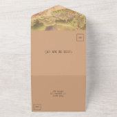 Invitation Tout En Un Mariage rustique dans le jardin (Dehors)