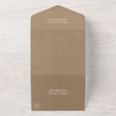Invitation Tout En Un Mariage Rustique Mixte Flore Éclairages Kraft (Dehors)
