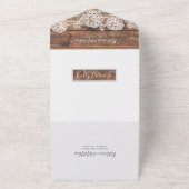 Invitation Tout En Un Mariage Rustique Tout en un (Dehors)