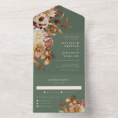 Invitation Tout En Un Mariage Sage (À l'intérieur)