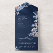 Invitation Tout En Un Mariage sauvage et capricieux ID1110 (À l'intérieur)