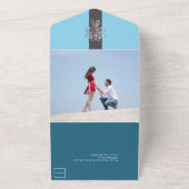 Invitation Tout En Un Mariage Sky Blue chic (Dehors)