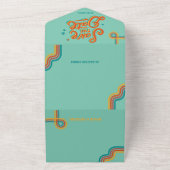Invitation Tout En Un Mariage Super rétro (Dehors)