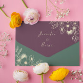 Invitation Tout En Un Mariage Tons de Joaillerie