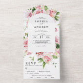 Invitation Tout En Un Mariage Tout en un (À l'intérieur)