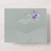 Invitation Tout En Un Mariage Tropical Eucalyptus Succulents (Verso)