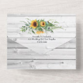 Invitation Tout En Un Mariage Tropical Eucalyptus Succulents (Verso)