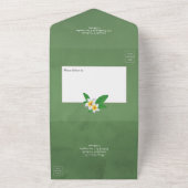 Invitation Tout En Un Mariage tropical exotique (Dehors)