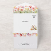 Invitation Tout En Un Mariage Tulip à thème de Pâques (Dehors)