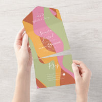 Mariage Vagues Abstraites Groovy