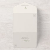 Invitation Tout En Un Mariage vert de l'apthémie du bébé RSVP (Dehors)