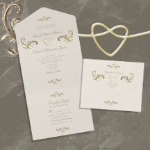 Mariage vintage baroque or