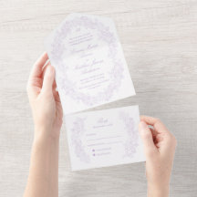 Mariage Violet Écriture Classique Sophistiquée