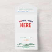 INVITATION TOUT EN UN MARQUE BLANCHE MODERNE ET PERSONNALISABLE VÉRIFIÉE (À l'intérieur)