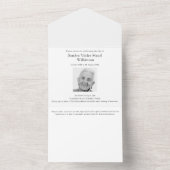 Invitation Tout En Un Mémorial minimal pour la capture de photos (À l'intérieur)