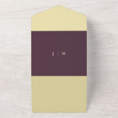 Invitation Tout En Un Midnight Fig Wedding script we do All In One (Dehors)