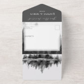 Invitation Tout En Un Misty Mountain Mariage (Dehors)