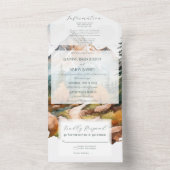 Invitation Tout En Un Misty Mountain Mariage (À l'intérieur)