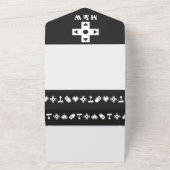 Invitation Tout En Un Mode multijoueur en noir (Dehors)