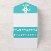 Invitation Tout En Un Mode multijoueur en turquoise (Dehors)